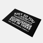 ユーモアたっぷり カスタマイズされた 多くの子供たち ドアマット (アングル)