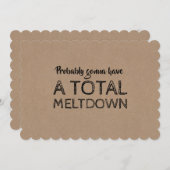 ユーモアたっぷり！キュートなブライズメイド・オブ・オナー提案 招待状 (正面/裏面)