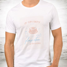 ユーモアたっぷり グランピー モーニング 朝食 パンケーキ ギフトTシャツ