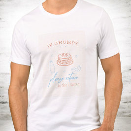 ユーモアたっぷり グランピー モーニング 朝食 パンケーキ ギフトTシャツ トライブレンドＴシャツ