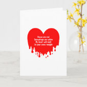 ユーモアたっぷり ハート溶ける カスタム メッセージ、バレンタインデー カード (黄色い花)