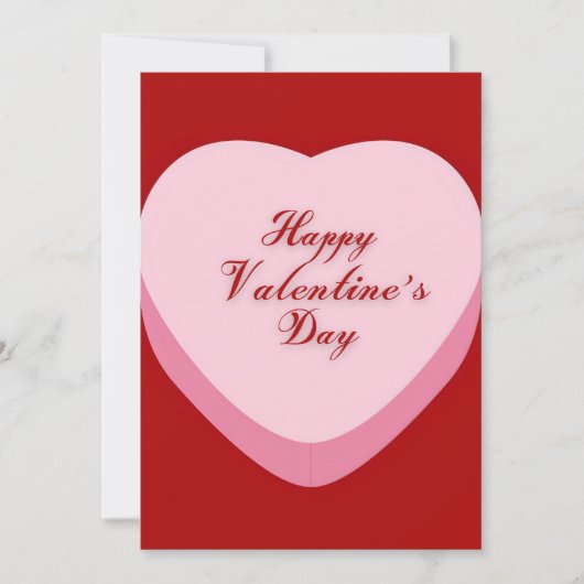 ユーモアたっぷり バレンタインデー ホリデー カード (正面)