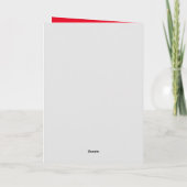 ユーモアたっぷり バレンタインデー ホリデー カード (裏面)