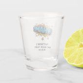 ユーモアたっぷり ワム バチェラーパーティー 結婚式の引き出物 ショットグラス (裏面)