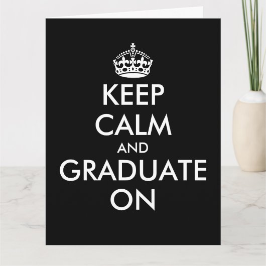 ユーモアたっぷり！卒業おめでとうカードステッカー カード (正面)