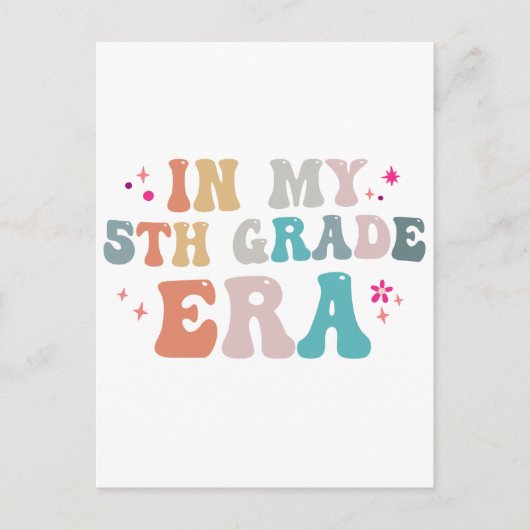 ユーモアたっぷり!学校に戻ろう 私の5年生時代の先生 ポストカード (正面)