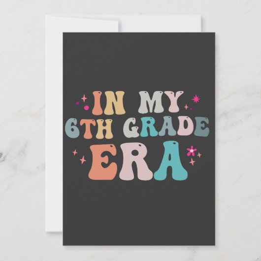 ユーモアたっぷり！学校に戻ろう 私の6年生時代の先生   招待状 (正面)