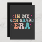 ユーモアたっぷり！学校に戻ろう 私の6年生時代の先生   招待状 (正面/裏面)