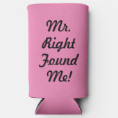 ユーモアたっぷり！理想の彼に出会えた！ ブライダルシャワー スリム缶クーラー (正面)