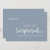 ユーモアたっぷり!私のウェディングパーティーにいてくれる? サプライズカード 招待状 (正面/裏面)