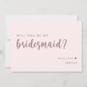 ユーモアたっぷり！私のウェディングパーティーにいてくれる？　サプライズカード 招待状 (裏面)