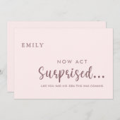 ユーモアたっぷり！私のウェディングパーティーにいてくれる？　サプライズカード 招待状 (正面/裏面)