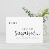 ユーモアたっぷり！私のウェディングパーティーに来てくれる？（花嫁の介添え人になってくれる？）の提案カ 招待状 (スタンド正面)