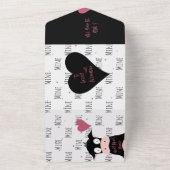 ユーモアたっぷり！「私の牛になってくれる？」バレンタインカード オールインワン招待状 (外側)