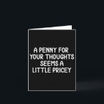 ユーモアたっぷり、考えを買ってくれる? 思わせぶりなジョークTシャツ カード<br><div class="desc">ユーモアたっぷり、考えを買ってくれる? 思わせぶりなジョークTシャツ</div>