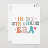 ユーモアたっぷり 開学 5年生時代の先生   ポストカード (正面/裏面)