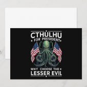 ユーモアたっぷり 2024年選挙 クツールー大統領に  招待状 (正面/裏面)