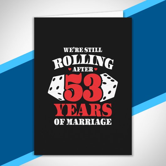 ユーモアたっぷり 53周年 夫婦 結婚53年記念 カード