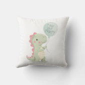 ユーモアとモチベーションを兼ね備えた恐竜のグラフィック クッション (裏面)