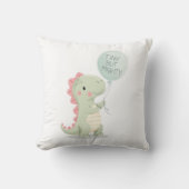 ユーモアとモチベーションを兼ね備えた恐竜のグラフィック クッション (正面)