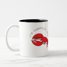 ユーモアと予測できなロブスター ツートーンマグカップ