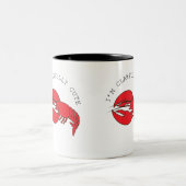 ユーモアと予測できなロブスター ツートーンマグカップ (中央)
