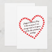 ユーモアと皮肉なバレンタインデーのギフト名言 シーズンカード (正面/裏面)