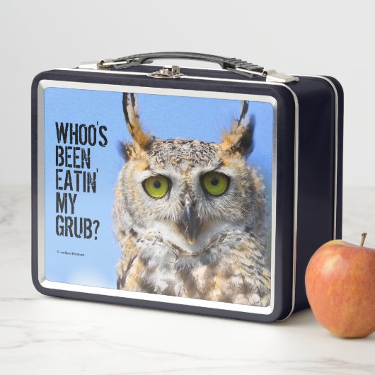 ユーモアと自然の不思議なコラボレーションが楽しめる、野生生物をテーマにしたお弁当箱！現在のミームを使 メタルランチボックス (インサイチュ)