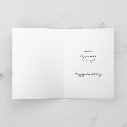 ユーモアな誕生日お昼寝レディーカード カード (内部)