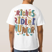ユーモアにあふれた富 Tシャツ (裏面)