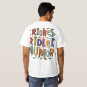 ユーモアにあふれた富 Tシャツ (裏面フル)