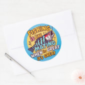 ユーモアに夢中:パよくはしゃぐンのキャッチ ラウンドシール (封筒)