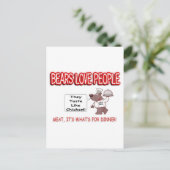 ユーモアに気を付ける ポストカード (スタンド正面)