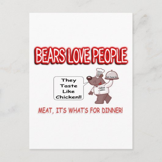 ユーモアに気を付ける ポストカード (正面)