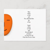 ユーモアに満ちた「男に魚を与えよ」現実を捉えた名言・ジョーク  ウィットに富んだユーモア ポストカード (正面)