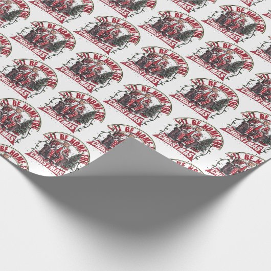 ユーモアのあるおもしろいクリスマスに帰るトランプ ラッピングペーパー (角)