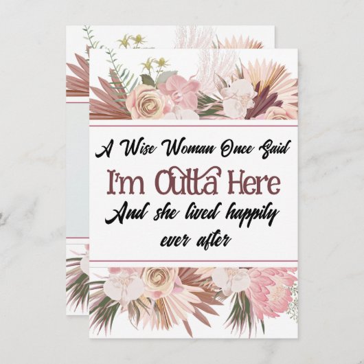 ユーモアのあるおもしろい離れ共働き用カード、写真 シーズンカード (正面/裏面)