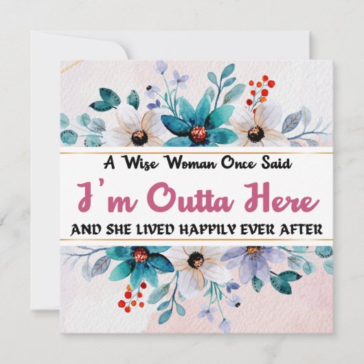 ユーモアのあるおもしろい離れ共働き用カード、写真 シーズンカード (正面)