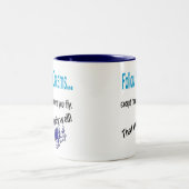 ユーモアのあるおもしろいCoffee Mug Cup 後を追 your dreams ツートーンマグカップ (中央)