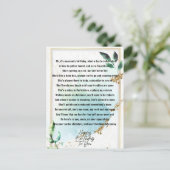 ユーモアのあるお母さんの誕生日詩 ポストカード (スタンド正面)