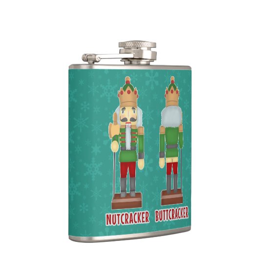 ユーモアのあるなおもしろいなクリスマスのくるみ割りButtcracker フラスク (右)
