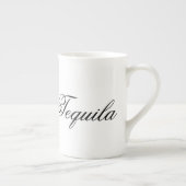 ユーモアのあるなおもしろいなテキーラのヒップスターのユーモアのコーヒー茶 ボーンチャイナマグカップ (右)