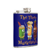 ユーモアのあるなおもしろいなビールしゃれ3 Muskebeers フラスク (右)