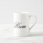 ユーモアのあるなおもしろいなラム酒のヒップスターのユーモアのコーヒー茶 ボーンチャイナマグカップ (右)