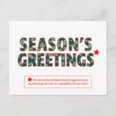 ユーモアのあるなお兄さんの休日の郵便はがき シーズンポストカード (正面)