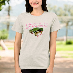 ユーモアのあるなカエルのプリンセスのピンクは口紅を釘付けします トライブレンドTシャツ