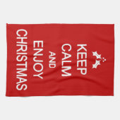 ユーモアのあるなクリスマスの台所タオル キッチンタオル (横)