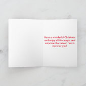 ユーモアのあるなクリスマスカード! シーズンカード (内部)