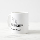 ユーモアのあるなグレイハウンド犬 コーヒーマグカップ (正面左)