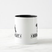 ユーモアのあるなケリー青テリア マグカップ (中央)